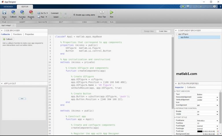Introduction to App Designer — MATLAB Number ONE