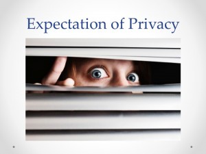 Reasonable Expectation of Privacy