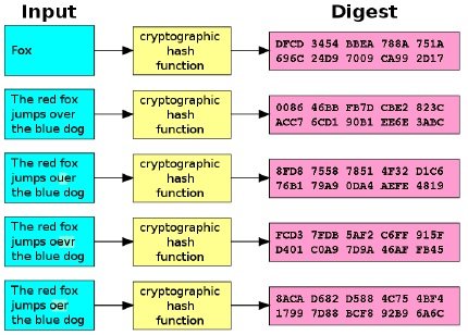 Figure 1 - Cryptographic Hash Example